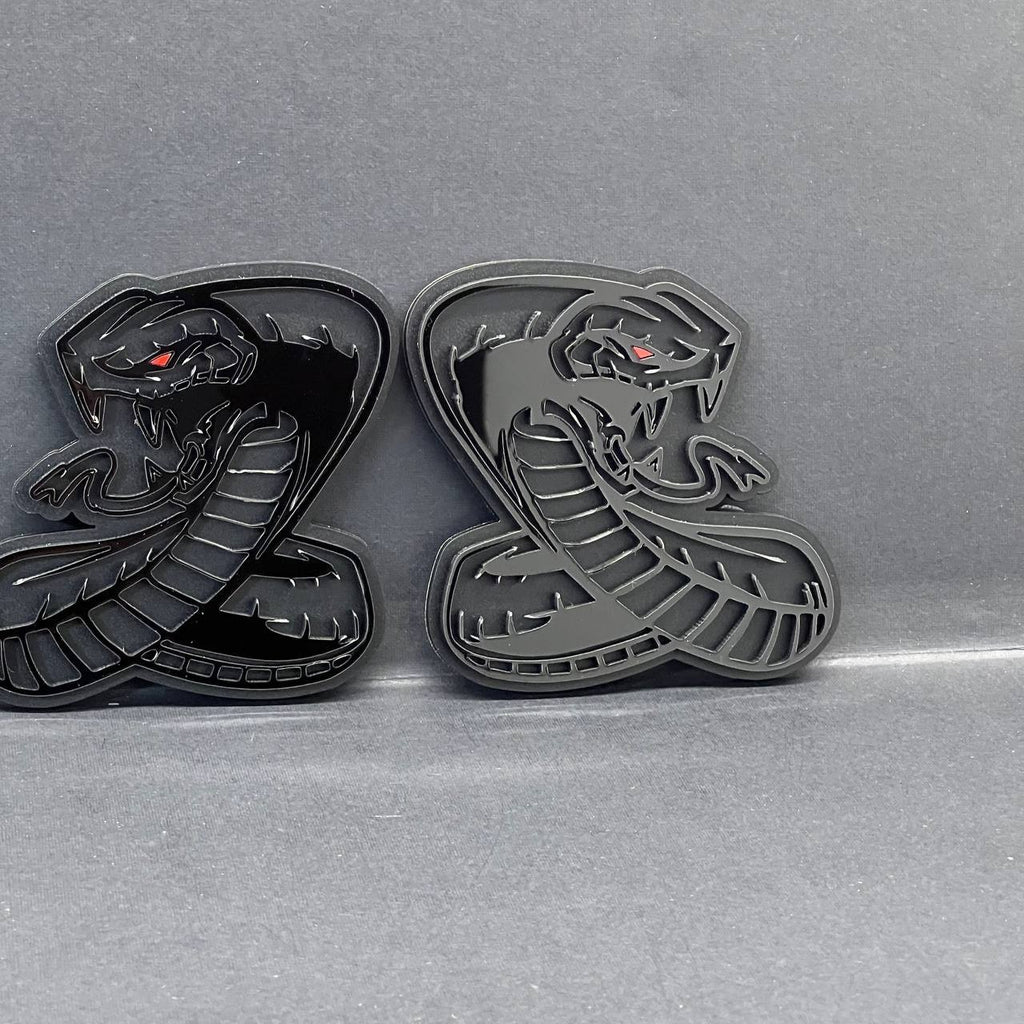 1PC Ford Mustang Shelby GT Cobra Snake Emblem – Acrylic Car Badge Decal