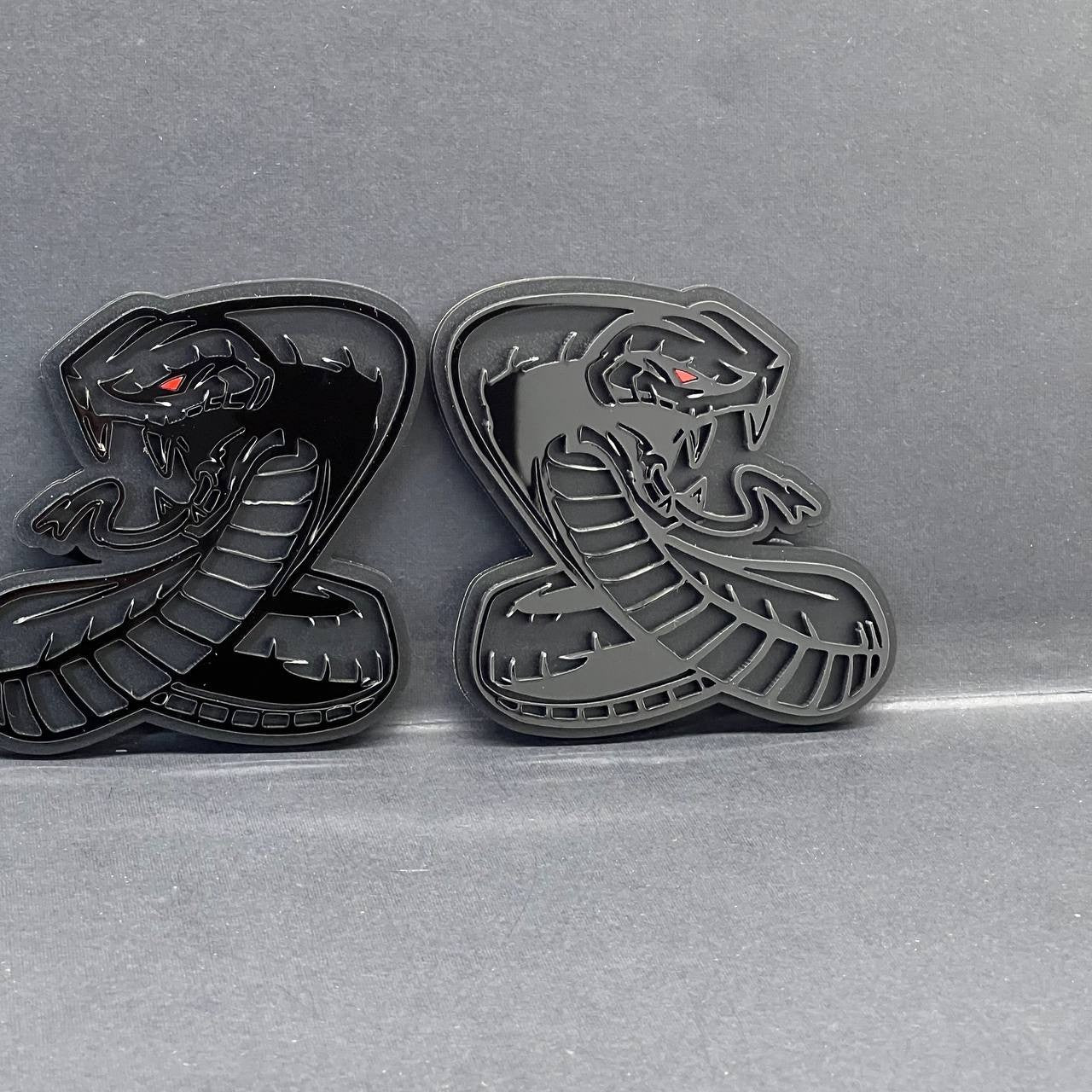 1PC Ford Mustang Shelby GT Cobra Snake Emblem – Acrylic Car Badge Decal