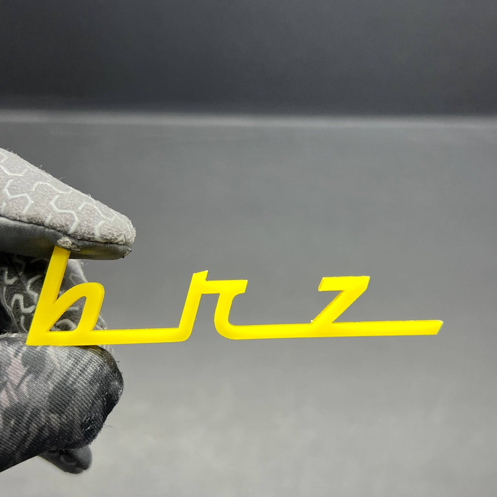1pc BRZ 3D Emblem Badge – Multicolor Acrylic Car Exterior Decal for Subaru BRZ
