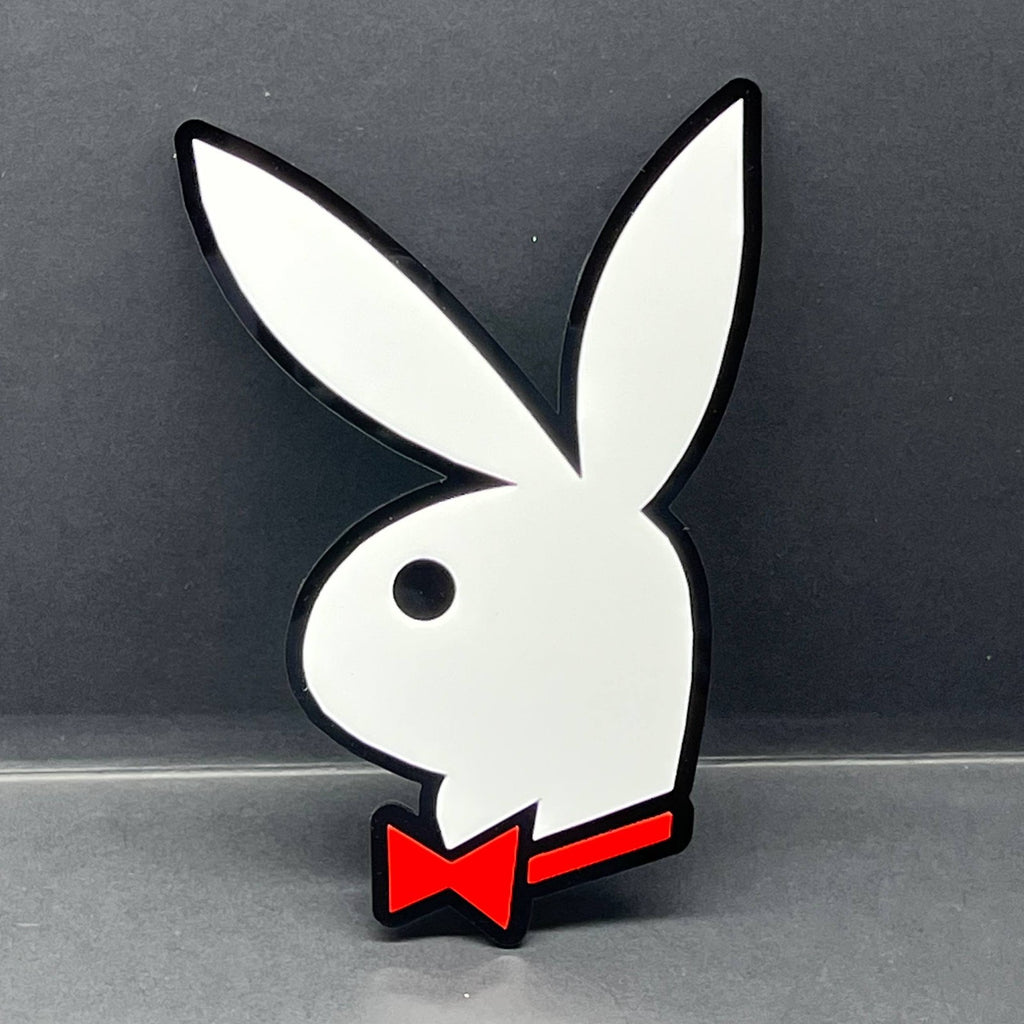 PLAYBOY 3D Acrylic Emblem – Custom Badge for Cars, SUVs & Trucks (1PC)