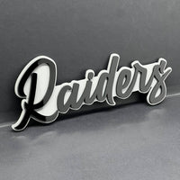 1PC Raiders Emblem – 3D Multicolor Acrylic Car Fender & Tailgate Badge