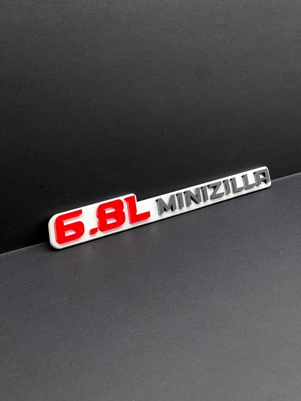 6.8L EMBLEMS QTY 2 FENDER EXTERIOR 6.8L ENGINE BADGE PAIR 3D ACRYLIC DECAL