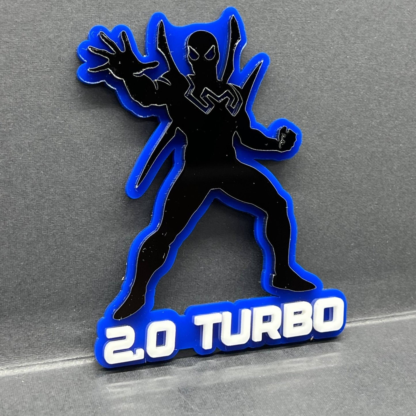 1PC Spider-Man Emblem – Custom 3D Multicolor Acrylic Car & SUV Badge