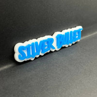 1PC Silver Bullet Emblem – 3D Multicolor Acrylic Car Fender Tailgate Badge