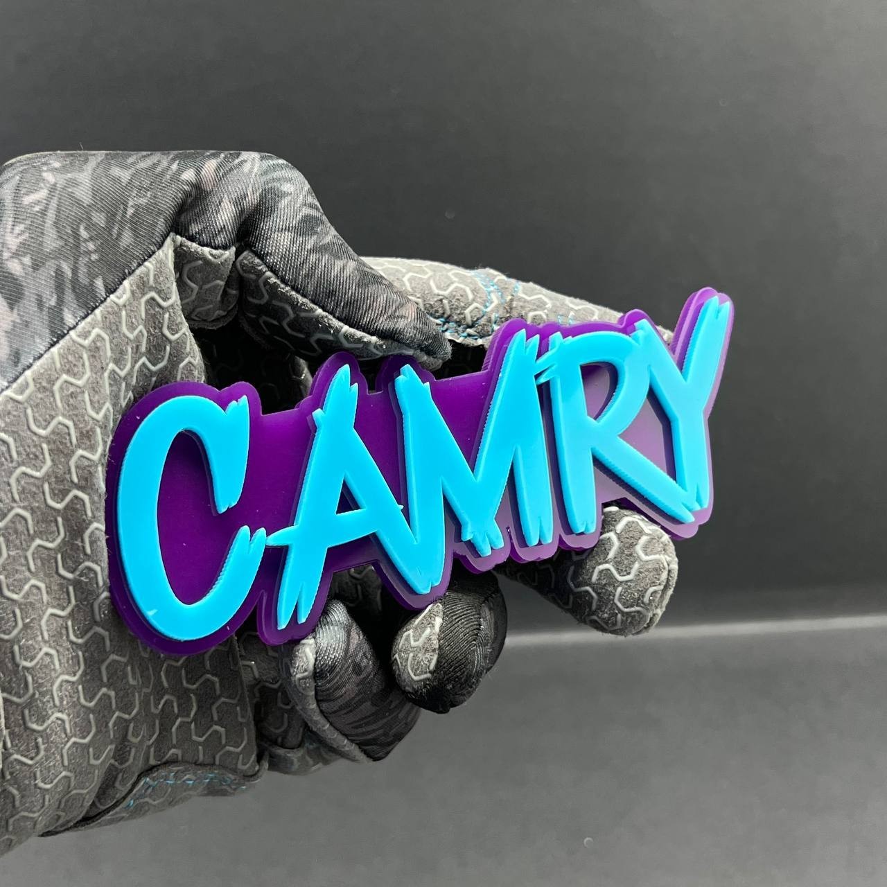 Camry 3D Emblem Badge – Multicolor Acrylic Toyota Car Fender & Trunk Decal (1pc)