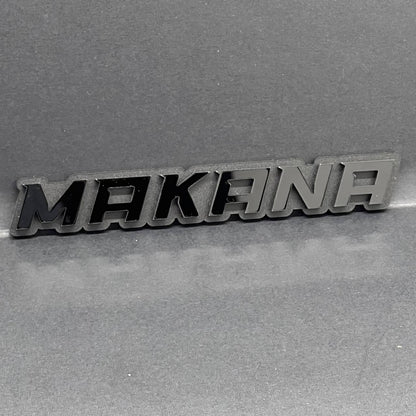 1PC MAKANA Emblem – 3D Acrylic Tailgate or Fender Badge for Truck SUV Car
