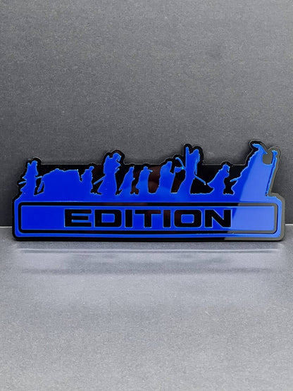 1PC LOTR Blue Edition Emblem Car Badges Badass 3D Sticker LOTR  Decal Multicolor