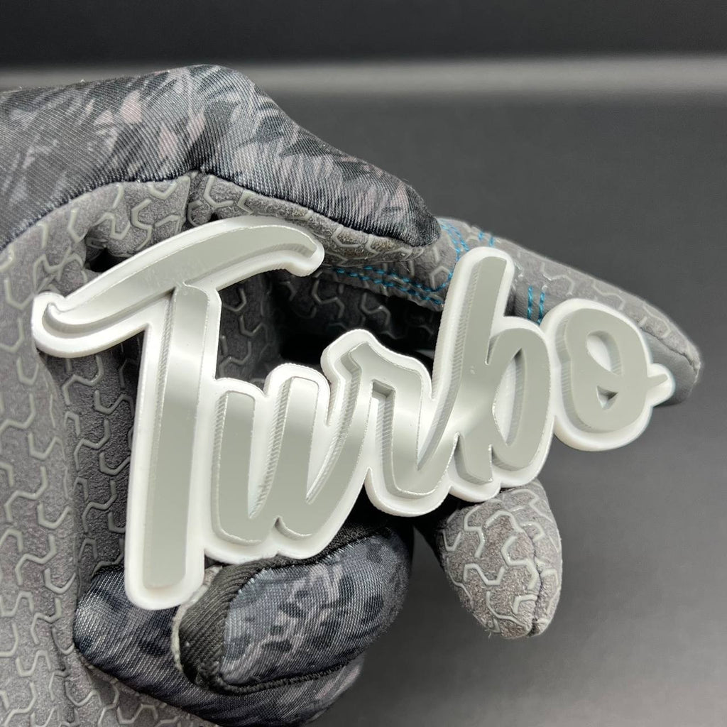 1pcs Turbo Emblem Fender Trunk Car Badge Sticker Decal