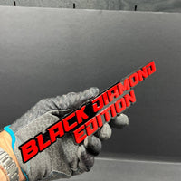 1PC BLACK DIAMOND Emblem – Custom 3D Multicolor Acrylic Fender & Trunk Badge