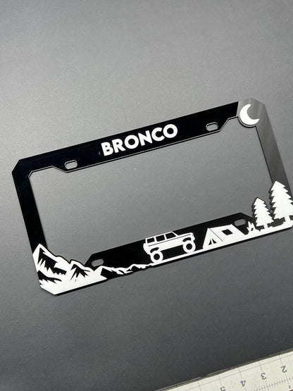 BRONCO Custom LICENSE PLATE FRAME COLOR CHOICE