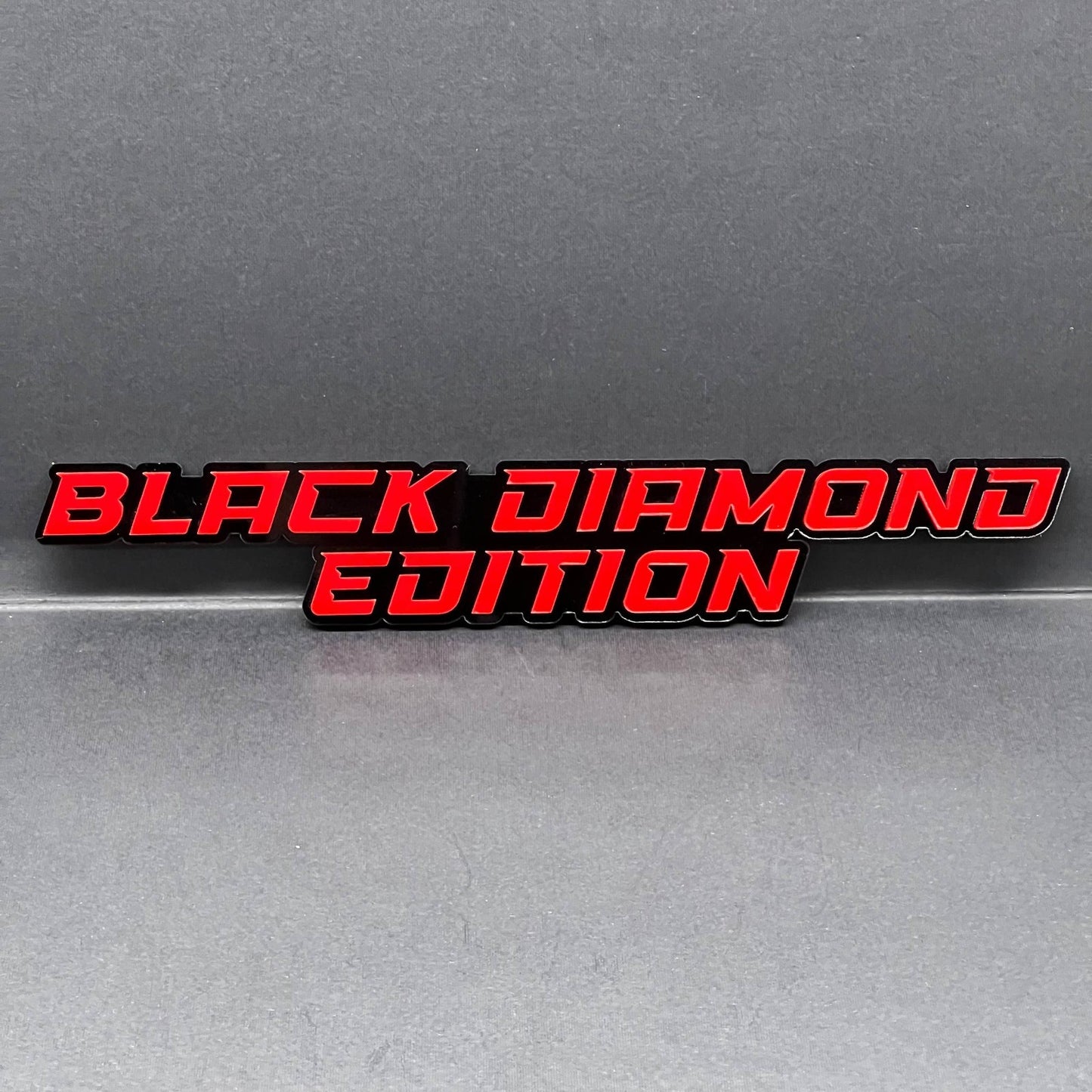 1PC BLACK DIAMOND Emblem – Custom 3D Multicolor Acrylic Fender & Trunk Badge