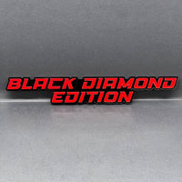 1PC BLACK DIAMOND Emblem – Custom 3D Multicolor Acrylic Fender & Trunk Badge
