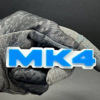 1PC MK4 Blue Emblem – Fender Tailgate Badge Logo Decal