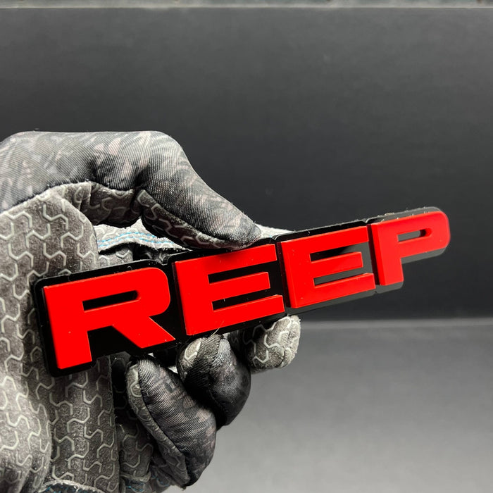 REEP 3D Emblem – Custom Multicolor Acrylic Car Exterior Badge (1PC)