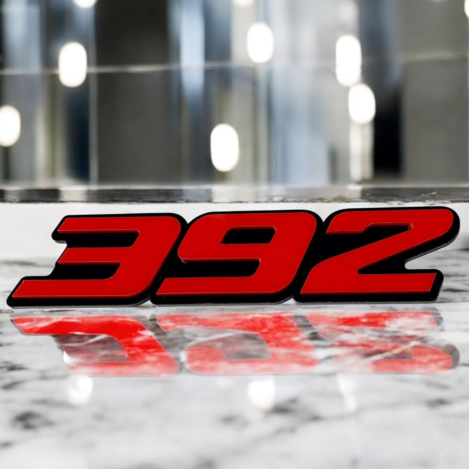 2x red black 392 Emblems 392 Side Fender Badge 3D for 392 Emblem