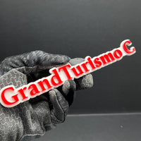 1PC Grand Turismo C Logo Emblem – 3D Multicolor Acrylic Car Fender Trunk Badge