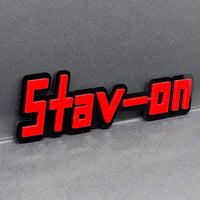 1PC STAV-on Emblem – Durable 3D Multicolor Acrylic Car Exterior Badge