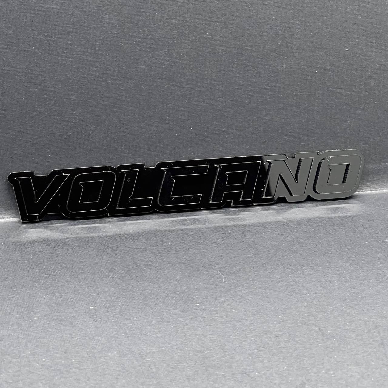1PC VOLCANO Badge – 3D Acrylic Multicolor Car, Truck & SUV Fender Decal