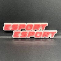 1PC ESPORT Emblem – 3D Acrylic Multicolor Tailgate Fender Car Truck SUV Badge
