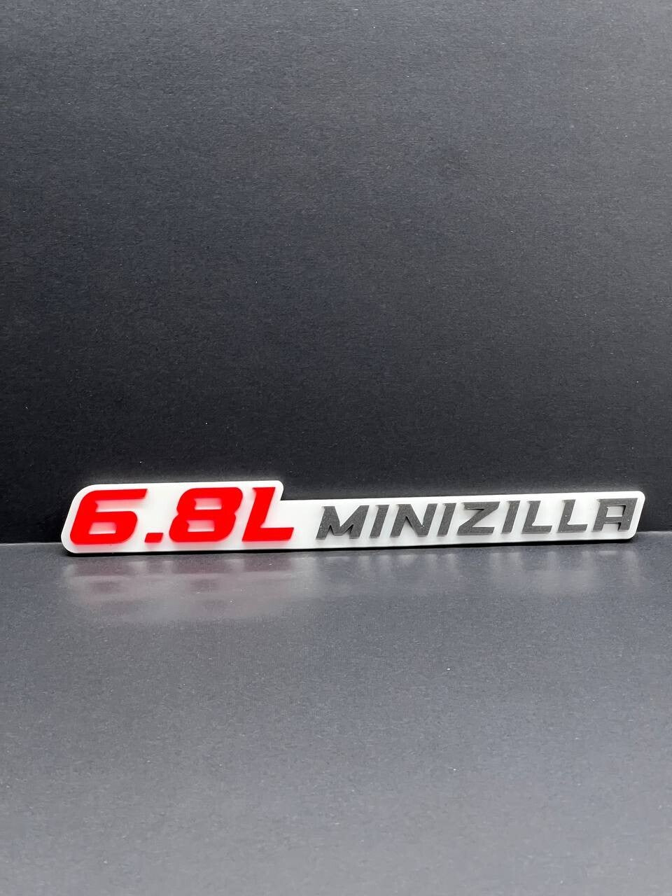 6.8L EMBLEMS QTY 2 FENDER EXTERIOR 6.8L ENGINE BADGE PAIR 3D ACRYLIC DECAL
