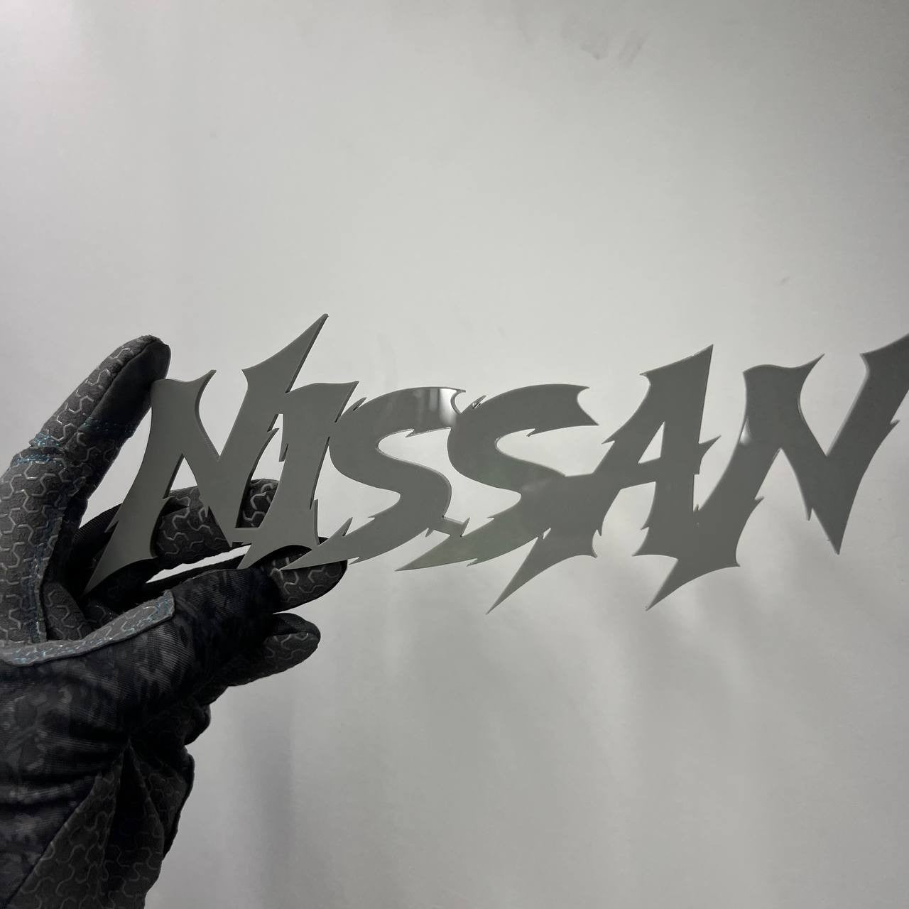 1PC Nissan Emblem – Multicolor Acrylic Car Exterior Fender Tailgate Badge Sticke