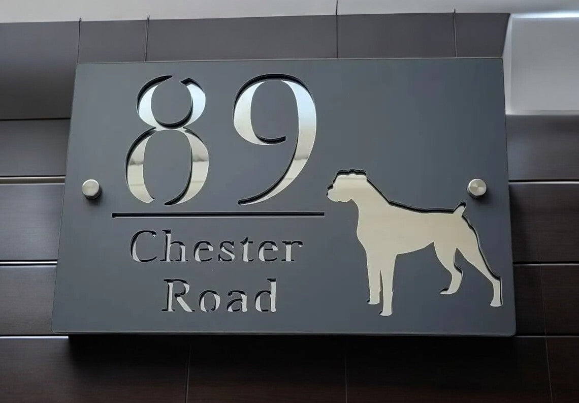Custom House Number Plaques House Door Number Signs Matt Address Plaques