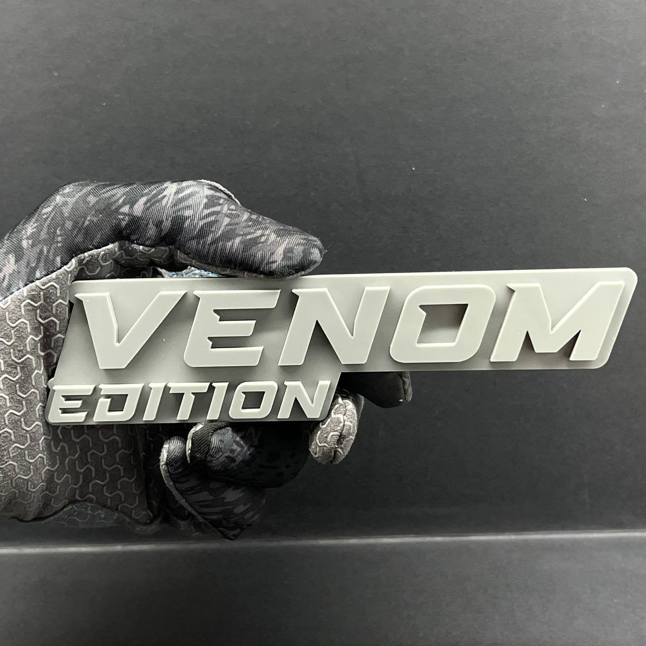 1PC Venom Grey Emblem Badass 3D Acrylic Multicolor Car Exterior Fender Tailgate
