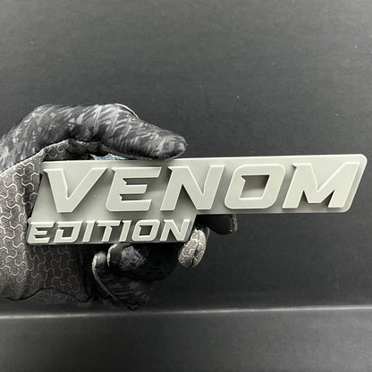 1PC Venom Grey Emblem Badass 3D Acrylic Multicolor Car Exterior Fender Tailgate