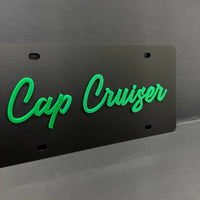 Black License plate Car Tag Personalized Acrylic 12x6 License Plate car truck