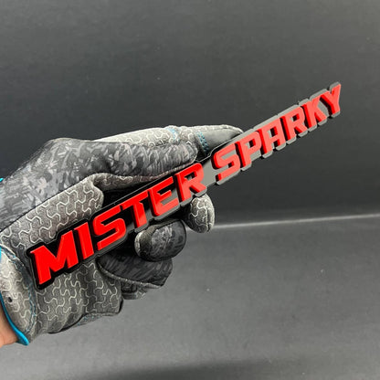 1PC MISTER SPARKY 3D Emblem – Custom Acrylic Car Fender Trunk Tailgate Sticker