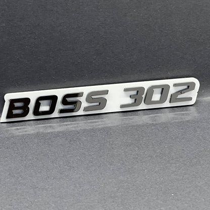BOSS 302 Multicolor Emblems –  BOSS 302 Fender Badges (Set of 2) for 302 Emblem