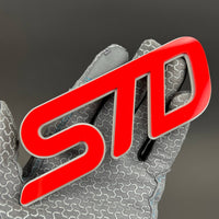 1PCS STD 3D Badge – Acrylic Fender Tailgate Car Truck Sticker Decal