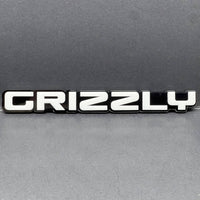 1pc GRIZZLY Multicolor 3D Acrylic Emblem – Aggressive Car & Truck Exterior Badge