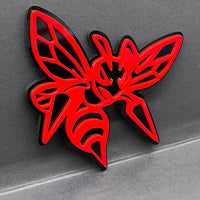 Hornet Bee 3D Acrylic Emblem Set – Custom Aggressive Fender Badges (2PCS)