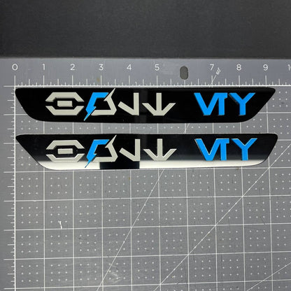 Chevy Bolt EV Blank Emblems 2PCS – Front Fender Badge Sticker Decals