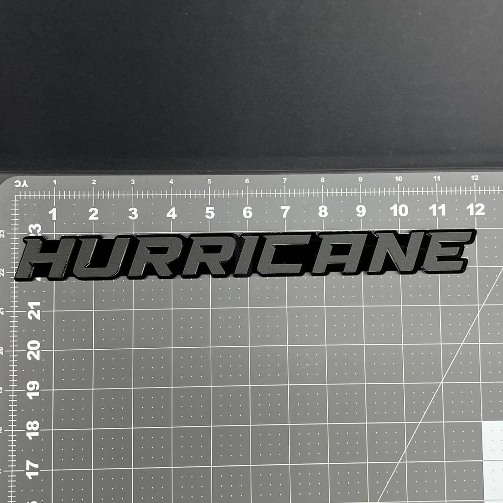 1PC HURRICANE 3D Multicolor Acrylic Emblem Badge for Car SUV or Truck
