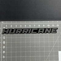1PC HURRICANE 3D Multicolor Acrylic Emblem Badge for Car SUV or Truck