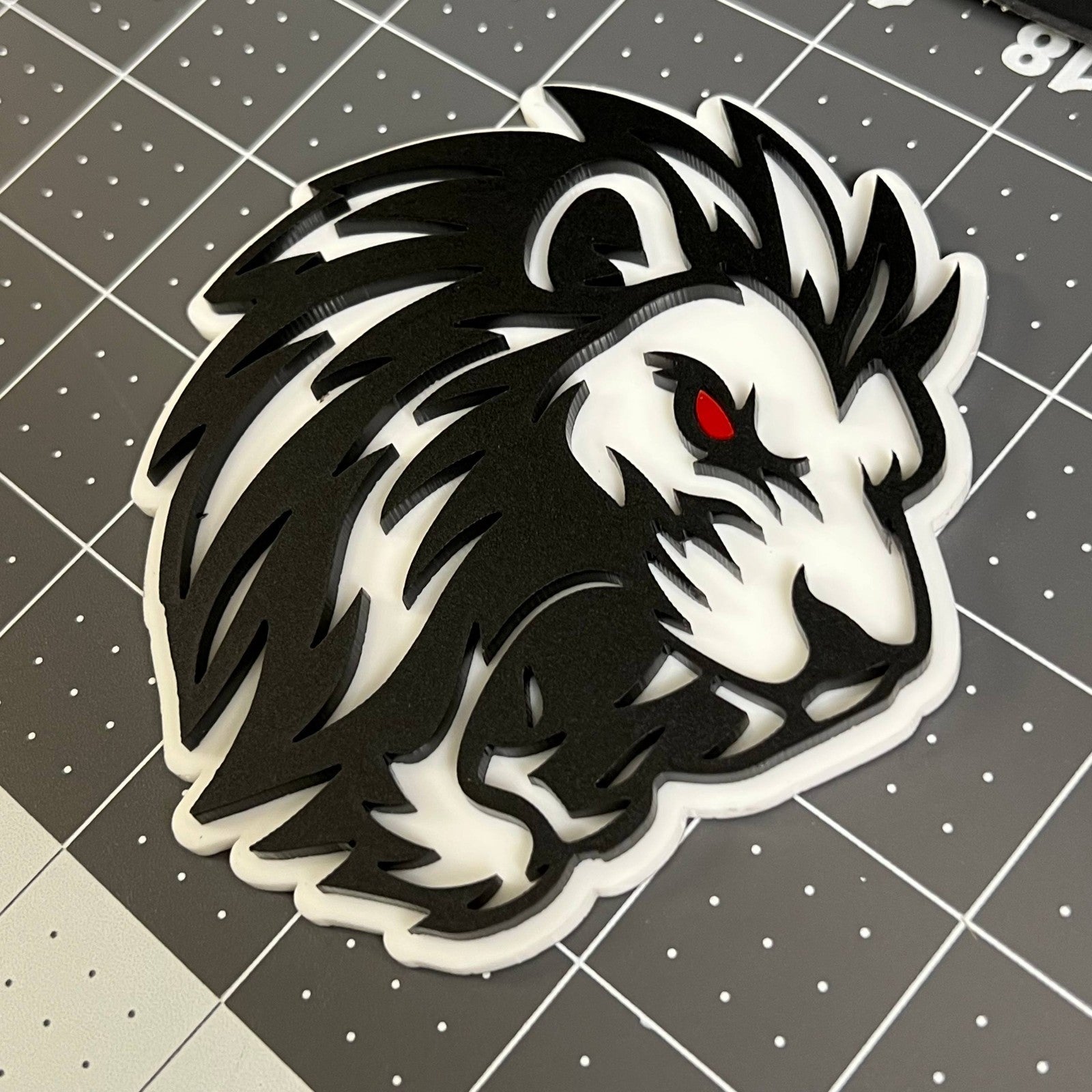 1PCS LION 3D Emblem Custom Badge Sticker for Car SUV TRUCK
