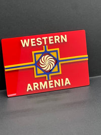 1pcs Western Armenia 3D Acrylic Car Emblem – Rear Badge for Vehicle