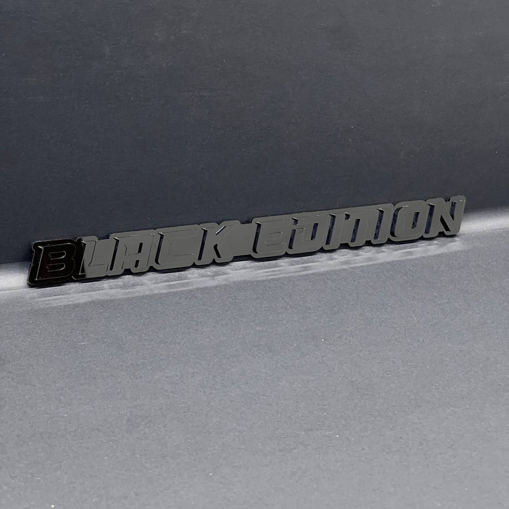 1PC BLACK EDITION 3D Emblem Multicolor Custom Badge Sticker for Car SUV TRUCK