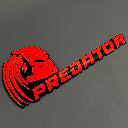 1PCS PREDATOR 3D Badge – Acrylic Fender Tailgate Trunk Car Truck Emblem Decal
