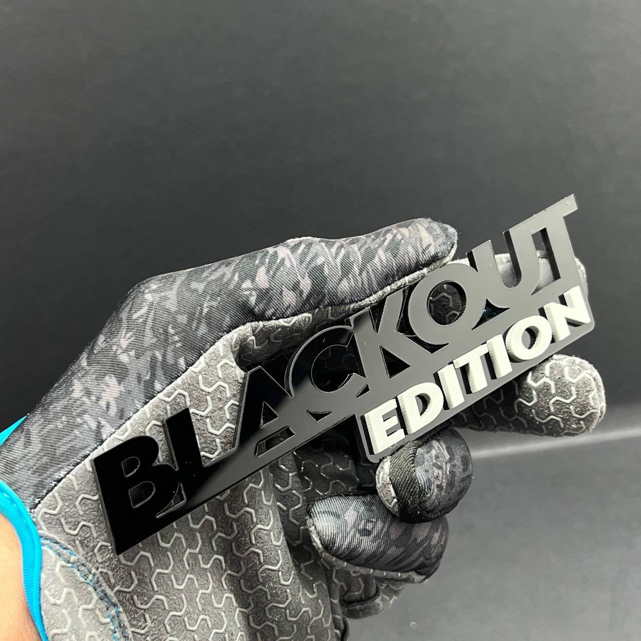 1x BLACKOUT Black Edition Emblem 3D Multicolor Badge 3D Sticker Decal Multicolor