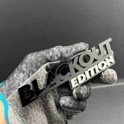 1x BLACKOUT Black Edition Emblem 3D Multicolor Badge 3D Sticker Decal Multicolor