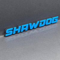 1PCS SHAWDOG Emblem – Durable 3D Multicolor Acrylic Car & SUV Fender Badge