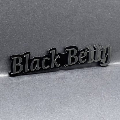 1pc Black Betty Multicolor 3D Car Emblem – Easy Install Fender & Trunk Decal