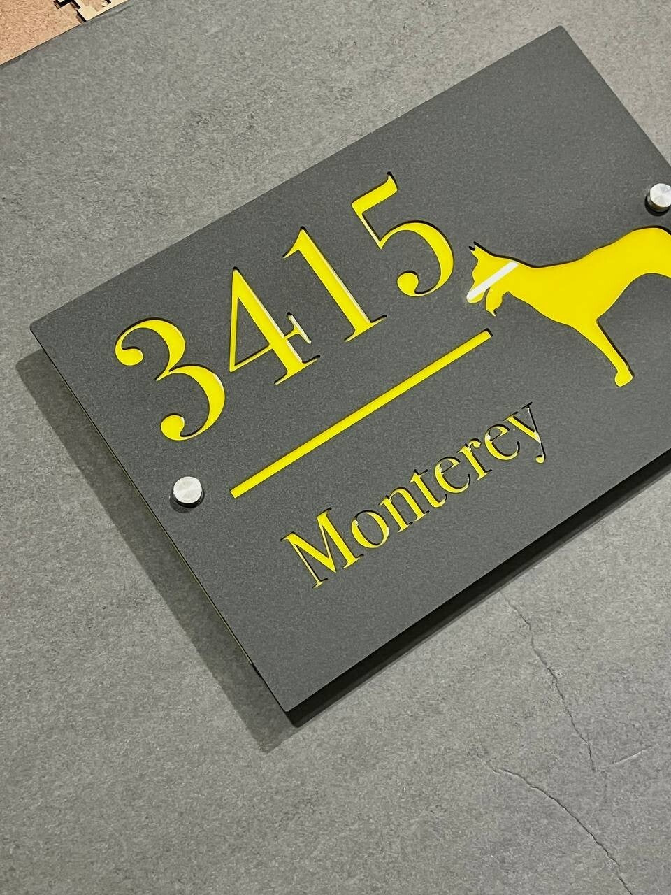 Custom House Number Plaques House Door Number Signs Matt Address Plaques