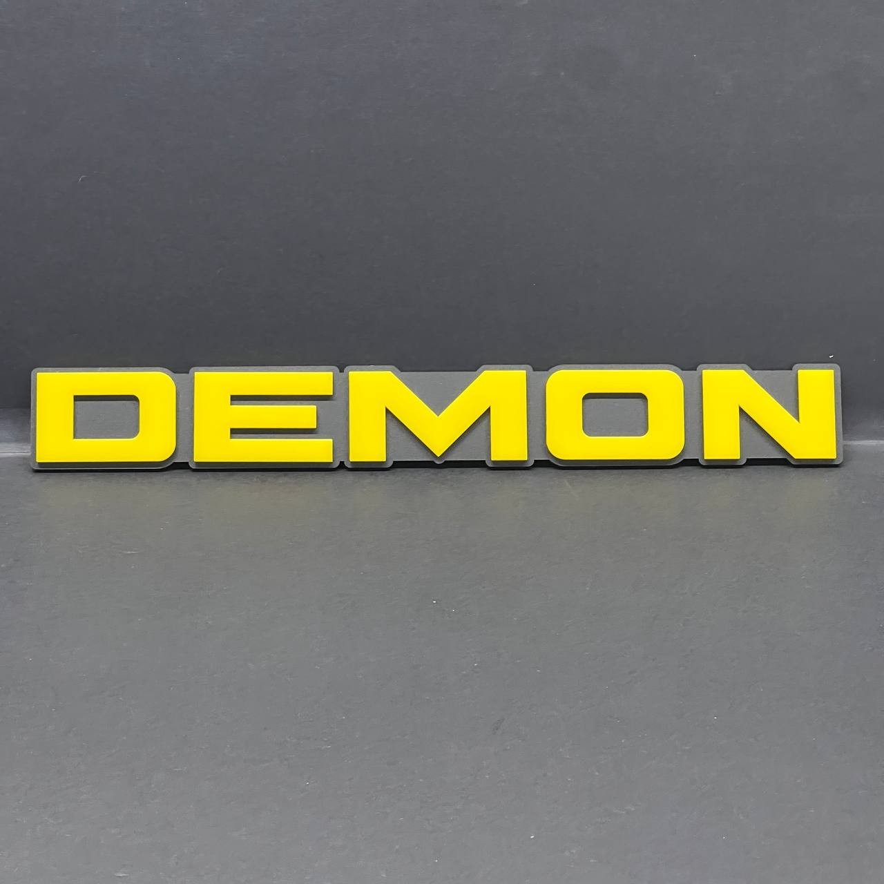 1pcs DEMON Emblem Car Badges 3D Sticker DEMON Decal Multicolor