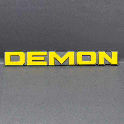 1pcs DEMON Emblem Car Badges 3D Sticker DEMON Decal Multicolor