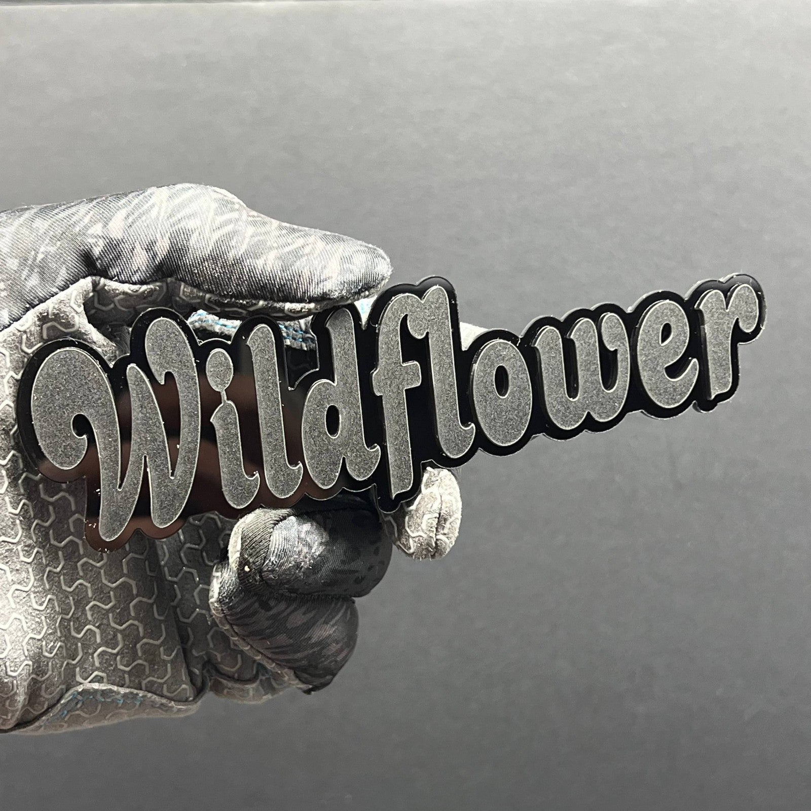 1PC WILDFLOWER Emblem – Custom 3D Multicolor Acrylic Car Exterior Badge