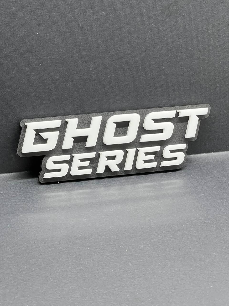 2pcs GHOST SERIES Emblem Car Side Fender Grill Trunk Badge Sticker Decal